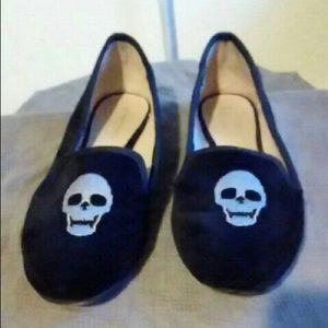 ZARA Skull Smoking Loafer